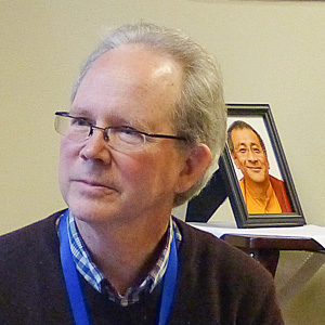 Buddhist Tibetan language teacher, Dr. Gerry Wiener teaching at Nitartha Institute.